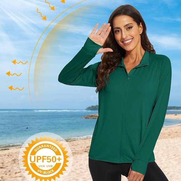 MAGCOMSEN Women's UPF 50+ Lightweight Athletic Jacket - Picture 3 of 9